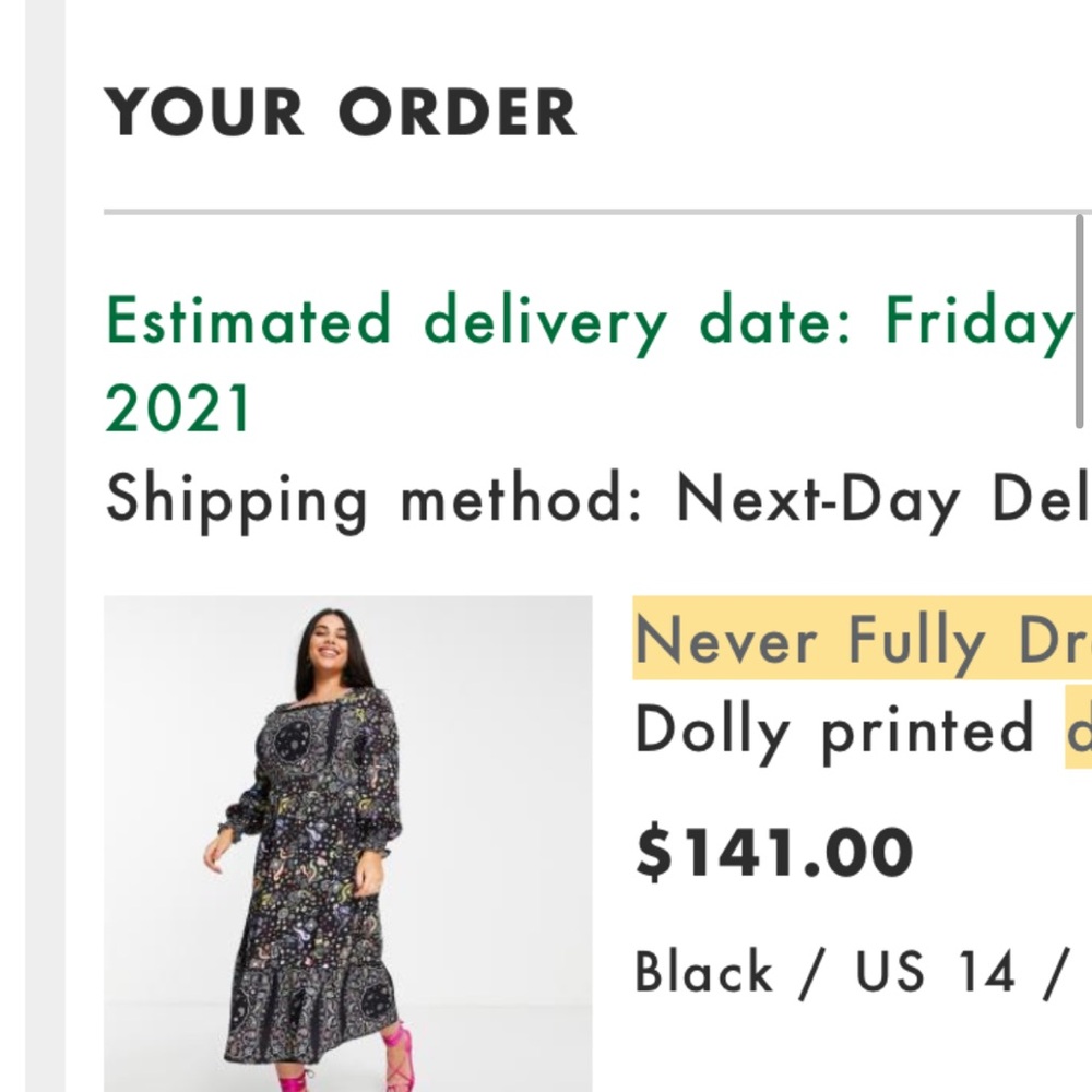 Never Fully Dressed Multicolor Paisley Long Sleeve Dress - Picture 8 of 8